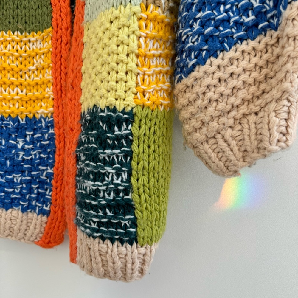 Pilcro Multicolor Patchwork Sweater - Picture 2 of 6